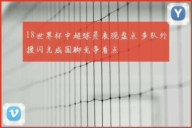 18世界杯中超球员表现盘点 多队外援闪光成国脚竞争看点