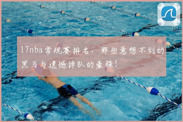 17nba常规赛排名，那些意想不到的黑马与遗憾掉队的豪强！